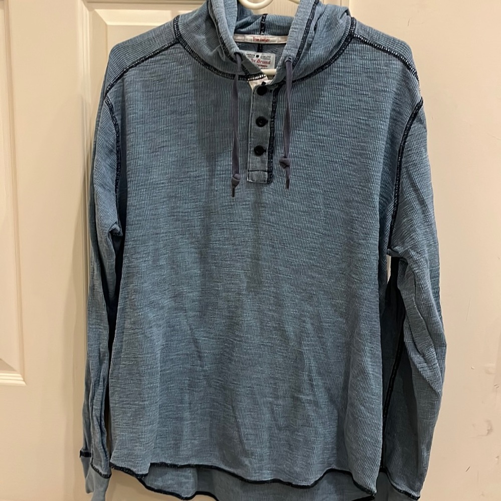 Lucky blue hooded sweatshirt. Size large